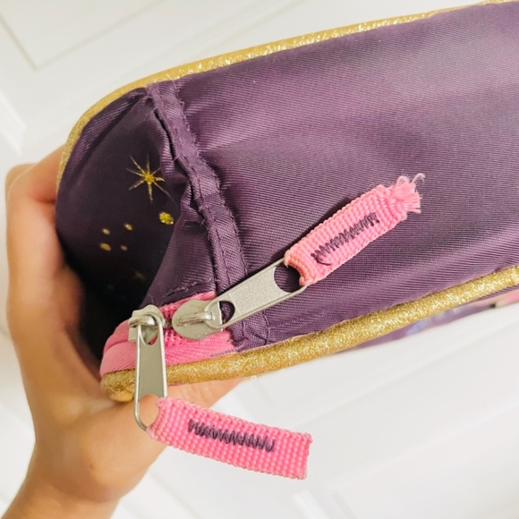 Unicorn 🦄 magical sparkle insulated lunch bag lunchbox deep purple pink gold - Picture 7 of 8